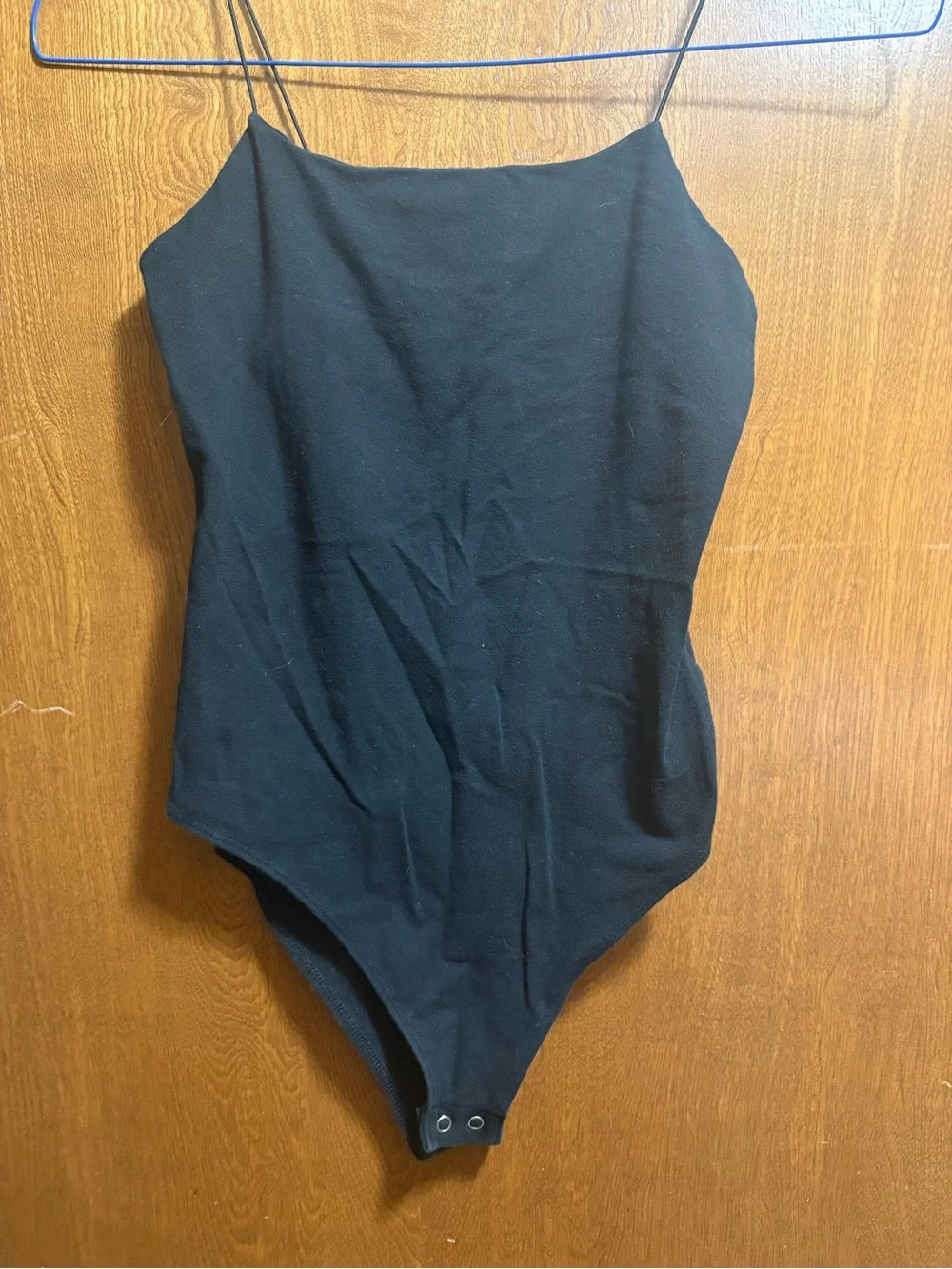 Black Women’s One-Piece Bodysuit - Classic Scoop Neck